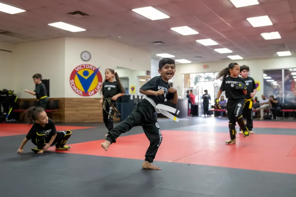 Kids on the Training Mat at Victory MA Karate Kata for Children in Maitland, Florida