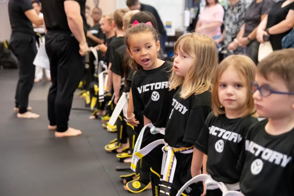 Kids Karate Class Underway at Victory Martial Arts in Stone Ridge, Texas