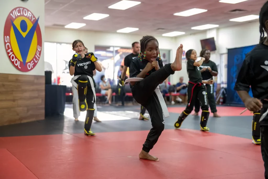 Junior Karate Training In Progress at Victory martial Arts in Oviedo, FL